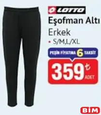 LOTTO EŞOFMAN ALTI ERKEK fiyat ve kampanya bilgisi